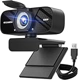 TRAUSI 1080P HD Webcam with Microphone, Noise Cancellation,...