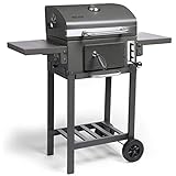 VonHaus Charcoal BBQ – Barbecue with Warming Rack, Adjustable...