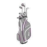 Wilson Beginner Complete Set, 9 golf clubs with cart bag, Women's...
