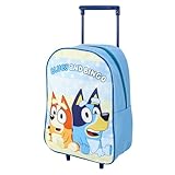 Bluey Children’s Luggage Suitcase - Foldable Trolley Bag 42 x...