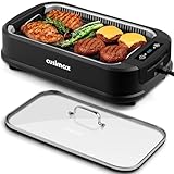 Indoor Grill, CUSIMAX Electric Smokeless Grill, 1500W, Removable...