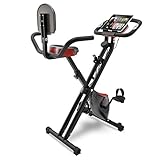 Sportstech Fitness Exercise Bike with LCD Console & Pull Strap...