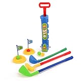 Childs Junior Golf Caddy Set Balls Trolley Garden Game | Outdoor...