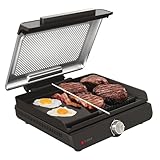 Ninja Sizzle Low Smoke Electric Indoor Grill & Flat Plate, 1460W,...