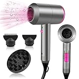 HappyGoo Hair Dryer Professional Ionic Hairdryer with 2 Speed 3...