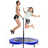 ANCHEER Trampoline for Two Kids, Max Load 100kg, Includes Handle...