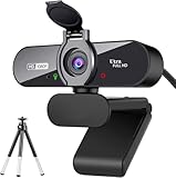 Webcam, 1080P Pro HD Webcam with Stereo Microphone, 110° Wide...