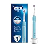 Oral-B Pro 1 Electric Toothbrush with Pressure Sensor, 1 Handle,...