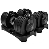 BRAINGAIN Adjustable Dumbbells Set 12.5kg / 24kg / 40kg Pair |...
