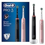 Oral-B Pro 3 2x Electric Toothbrushes with Smart Pressure Sensor,...