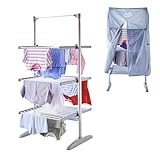 Neo XL Large Indoor Electric 3 Tier Airer Folding Foldable...