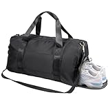 Youyijia Sports Gym Bag with Shoes Compartment Gym Duffle Bag for...
