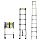 Multibao 2.9m 9.5Ft Telescopic Ladder Telescoping Loft Ladder...