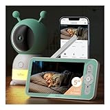 BOIFUN 2K Wifi Video Baby Monitor, App & 5'' Screen Control,...