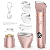 Lady Shaver for Women,3-in-1 Wet & Dry Use Bikini Trimmer for...