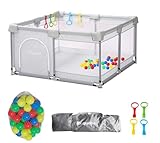 Requena Baby Playpen, Indoor/Outdoor Toddler Fence with...