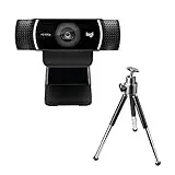Logitech C922 Pro Stream Webcam, HD 1080p/30fps or HD 720p/60fps...