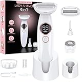 Lady Shavers for Women,3-in-1 Facial Hair Remover for...