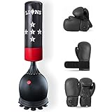 Lions Free Standing Punch Bag 5.5 Ft - Heavy Duty Boxing Punching...