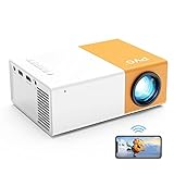 HD Projector, PVO WiFi Projector Support 1080P 200' Portable...