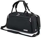 Sports Duffle Bag with Shoes Compartment and Wet Pocket, 42L...