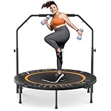 MERACH Mini Trampoline Fitness Adults - 48'' Indoor Trampoline...