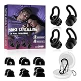 Ear Plugs for Sleep - 2 Pairs Reusable Hearing Protection in...