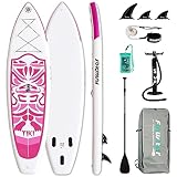 FunWater SUP Inflatable Stand UP Paddle Board 320x83x15cm...