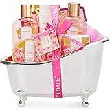 Spa Luxetique Spa Gift Set, Pamper Gifts for Women, 8pcs Rose...