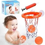 ENTHUR Bath Toy Fun Basketball Hoop & Balls Set for Boys and...