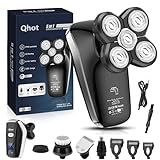 Qhot Head Shavers for Men, 2024 Upgraded 6 in 1 Cordless...