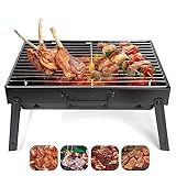 Barbecue Grill, AGM Charcoal Grill Portable Folding BBQ Grill...