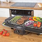 Quest 35910 2000W Indoor Electric BBQ Grill / Adjustable...