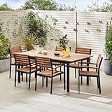 Furniturebox UK Outdoor Garden Furniture - Malva -Extendable 6...