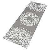 Core Balance Mandala Yoga Mat With Strap 6mm Thick Non Slip Home...