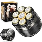 Dyoonoer 7D Electric Head Shavers for Men - Cordless Waterproof...