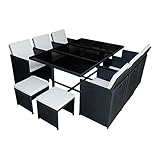 Panana Rattan Garden Furniture Set 10 Seater Dining Table and...