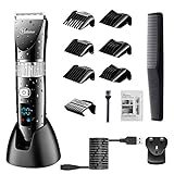 Hatteker Professional Hair Clipper Cordless Clippers Hair Trimmer...