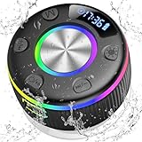 Bluetooth Shower Speaker, Portable Bluetooth Speaker with 360°...