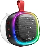 Bluetooth Speaker with RGB Lights, LENRUE IPX7 Waterproof...