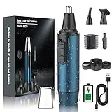 Rechargeable Nose Trimmer 2024 Painless Nose Hair Trimmer for Men...