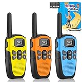 Walkie Talkies for Adults Long Range 3 Pack, NXGKET Rechargeable...