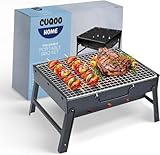 CUQOO Easy-to-use Portable BBQ Grill – Foldable Barbeque...