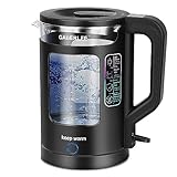 GABERLEE Electric Kettle, 1.7L, 3000W Fast Boil Quiet Glass...