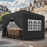 YITAHOME 3x3M Outdoor Pop Up Gazebo with Sides and Windows,...