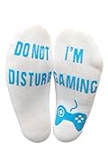''Do Not Disturb I'm Gaming' Funny Socks - Great Novelty Gift For...