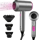 HappyGoo Hair Dryer Professional Ionic Hairdryer with 2 Speed 3...