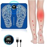EMS Foot Massager, Electrical Muscle Stimulation for Pain Relief...