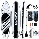 AKSPORT 10'6'×32'×6' Inflatable Stand Up Paddle Board with...