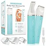 Kaphio Waterproof Bikini Trimmer, Hair Clippers for Women with 3...